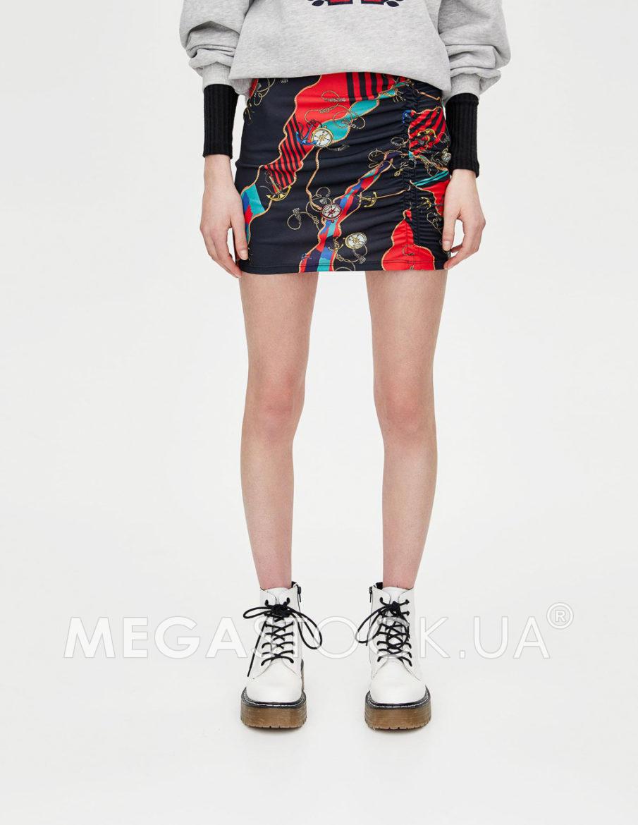 Спідниця PULL & BEAR Ж1065716 (5398/348/401А) колір різнокольоровий