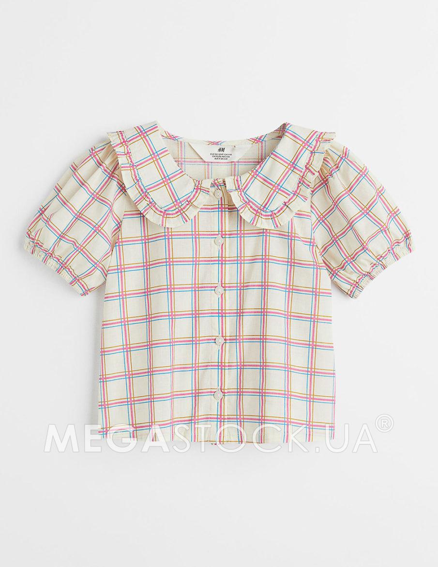 Блуза H&M ДД013023 (10900776) колір різнокольоровий
